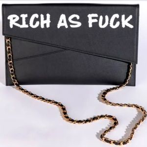 Black RAF shoulder bag/clutch